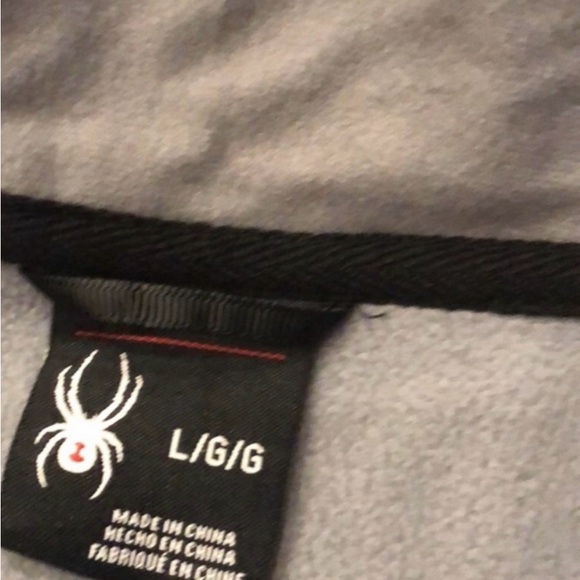 Spyder Women’s Large Jacket Gray Waffle Weave Knit Full Zip Jacket Sweater - Picture 6 of 9